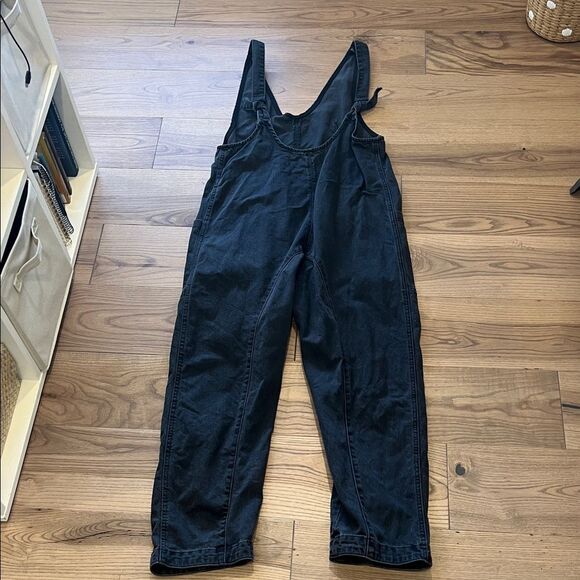 Free People Black Denim Overalls - Picture 6 of 7